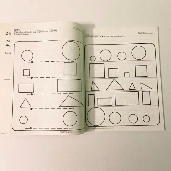 Vintage 1982 American  Teaching Aids Drill It Work Book School Skills Elmer - Picture 9 of 16